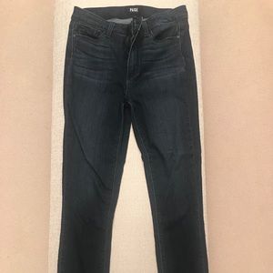 Paige Denim Frayed Bottom Jeans